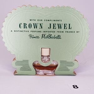 NEW Vintage rare 1952 CHEVROLET Dealer Promo CROWN JEWEL Perfume #8